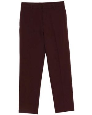 Emporio Armani Straight-Leg Chino Trousers - Red