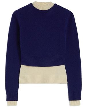 Jil Sander Mock-Neck Jumper - Blue