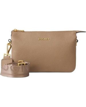 Bogner Wallis Taja Leather Shoulder Bag - Brown