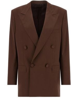 ARMARIUM Double-Breasted Blazer - Brown
