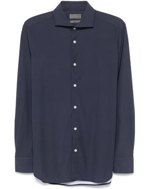 Dell'Oglio Polka Dot Print Shirt - Blue