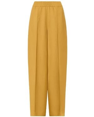 Fabiana Filippi Elasticated-Waistband Pocket Trousers - Yellow