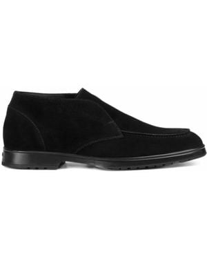 Doucal's Suede Desert Boots - Black