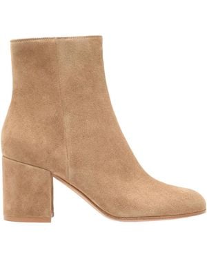 Gianvito Rossi 70mm Joelle suede block-heel boots - Neutro