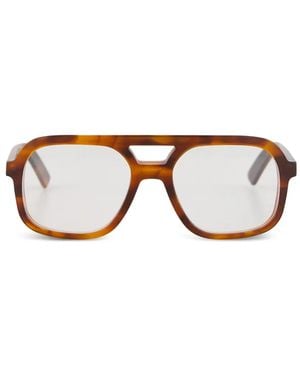 Emmanuelle Khanh Geometrische Brille - Braun