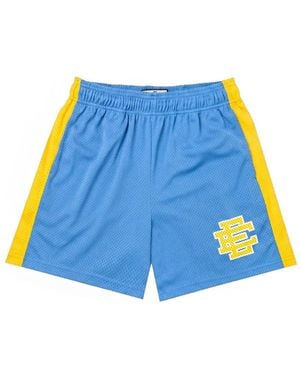 Eric Emanuel Ee Basic Mesh-Texture Shorts - Blue