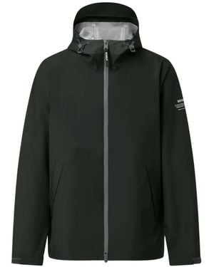 Ecoalf Diluvio Hooded Zip-Up Jacket - Black