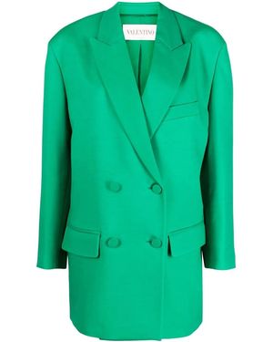 Valentino Garavani Crepe Couture ダブルジャケット - グリーン