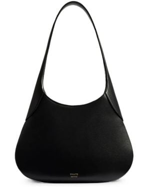 KHAITE Small Joan Leather Shoulder Bag - Black
