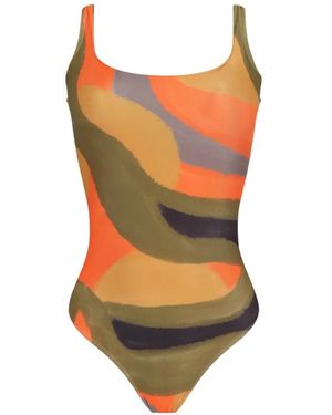 Lygia & Nanny Patterned Swimsuit - Orange