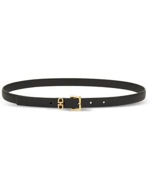 Ferragamo Leather Belt - White