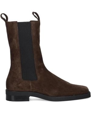 COPENHAGEN Pull-Tab Chelsea Boots - Brown