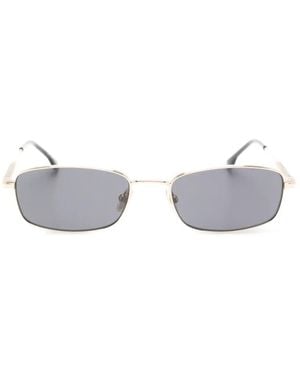 Victoria Beckham Rectangle-Frame Sunglasses - White