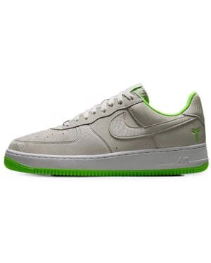Nike Air Force 1 Low Snakeskin-Effect Sneakers - Green