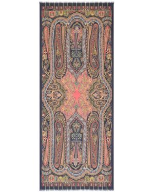 Etro ペイズリー スカーフ - ブラウン