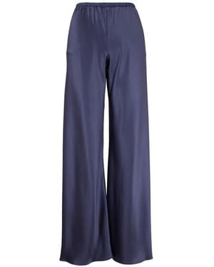Peter Cohen Silk Palazzo Pants - Blue