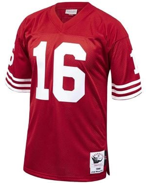 Mitchell & Ness Nfl San Francisco 49Ers 1989 Joe Montana T-Shirt - Red