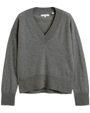 Chinti & Parker V-Neck Knitted Jumper - Grey