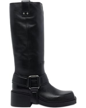 Vic Matié 55Mm Pampas Leather Boots - Black