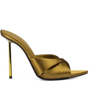 Le Silla Shirley Crossover-Strap Sandals - Metallic