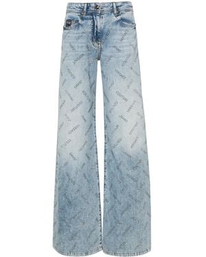 Versace Jeans Couture ロゴ ストレートジーンズ - ブルー