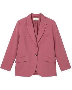 Ba&sh Dalena Single-Breasted Notched-Lapel Jacket - Pink