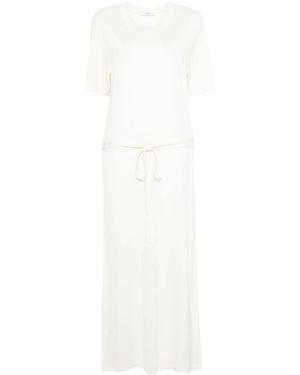 Lemaire Long Dress With Belt - White