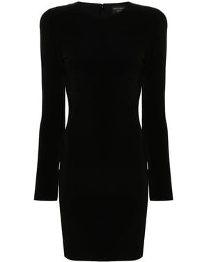 Balenciaga Solid Mini Dress - Black
