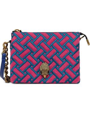 Kurt Geiger Eagle Head-Embellishment Cross Body Bag - Blue