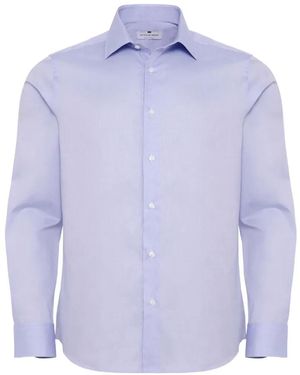 LOJA DAS MEIAS Spread-Collar Long-Sleeve Shirt - Purple