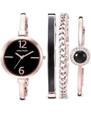 Anne Klein Montre À Détail De Logo Mm - Black