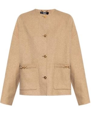Versace Jacke mit Medusa-Verzierung - Natur