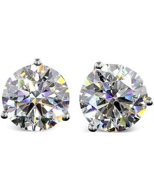 Jewels Aficionado 14Kt Witgouden Stud Oorbellen Met Diamond