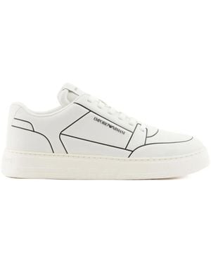 Emporio Armani Sneakers mit Logo - Weiß