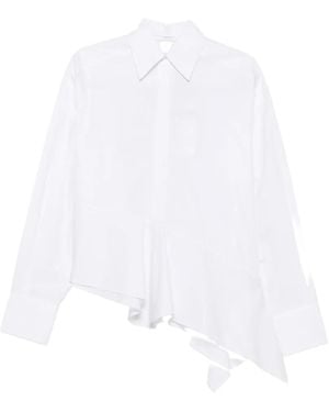 Sportmax Belted Pleated Pants - White