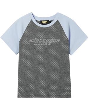Mini Cream Polka-Dot T-Shirt - Grey