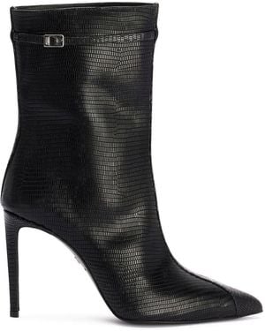 Ami Paris Pointed-Toe Ankle Boots - Black