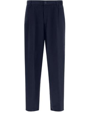 Herno Pleated Trousers - Blue
