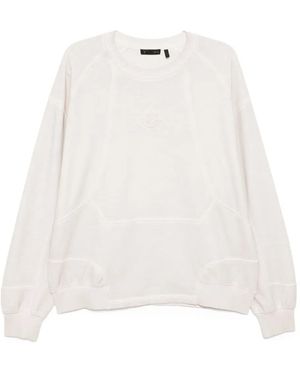 FIVE CM Sweater Met Logo En Vlakken - Wit