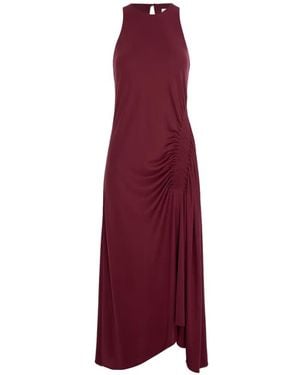 CuAnna Salmonee Smocked-Waist Dress - Purple