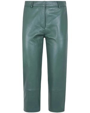 Frankie Shop Lior Leather Pants - Green