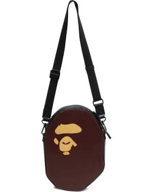 A Bathing Ape Kuriertasche mit Logo - Weiß