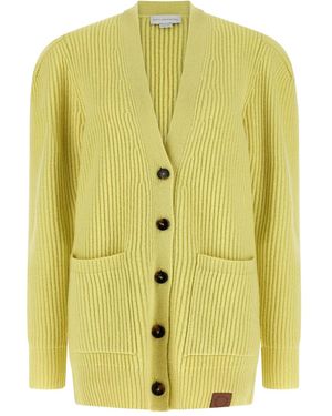 Stella McCartney Vネック カーディガン - イエロー