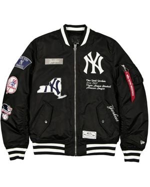 KTZ X Alpha Industries Veste Bomber New York Yankees Ma-1 - Black