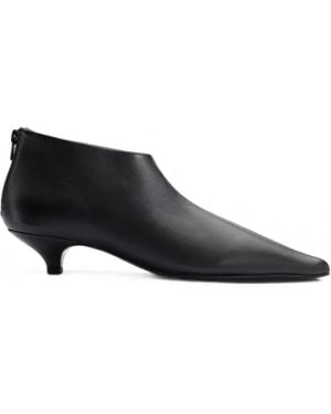 Simon Miller Arrow Leather Ankle Boots - Black