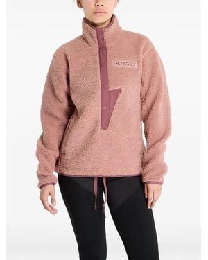 adidas Geknöpfter Pullover - Pink