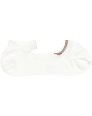 Antipast Glitter-Detail Cut-Out Socks - Natural