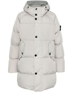 Stone Island Cappotto con effetto stropicciato - Grigio