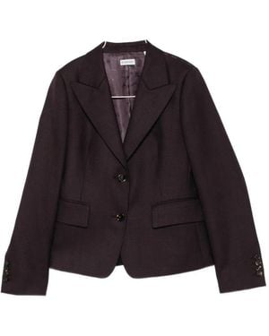 Burberry Peak-Lapels Single-Breasted Jacket - Purple