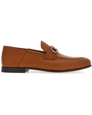 Ferragamo ガンチーニ レザーローファー - ブラウン